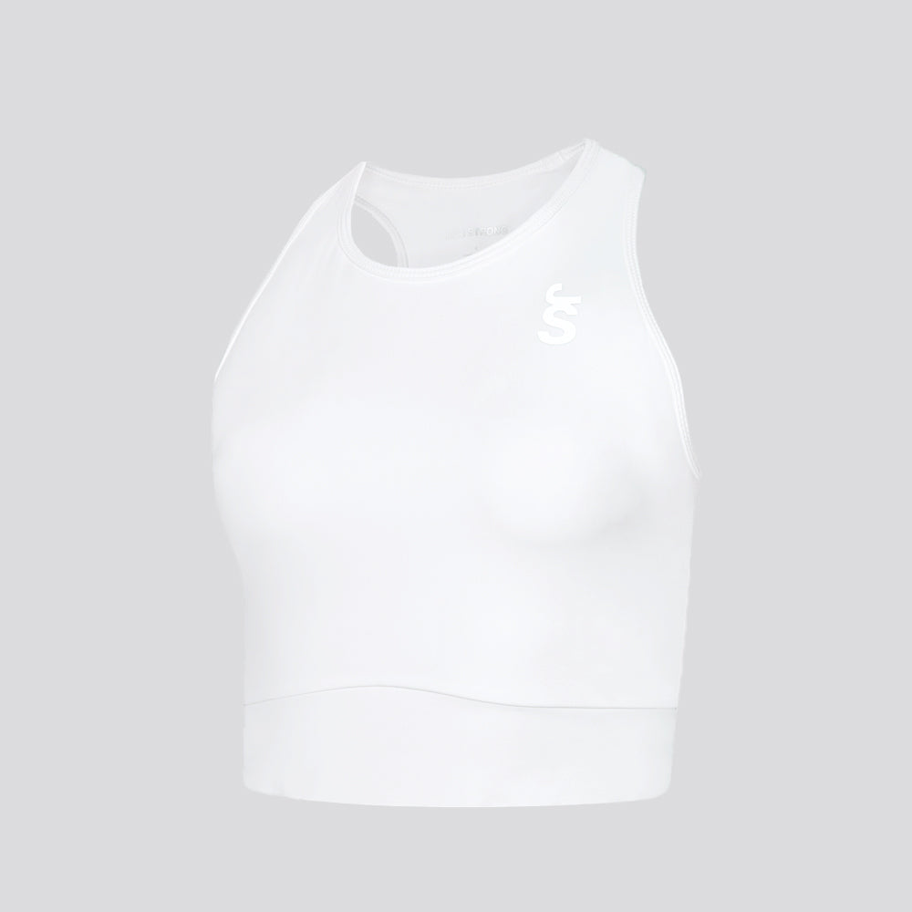 Swift Crop Run Vest - Optic White