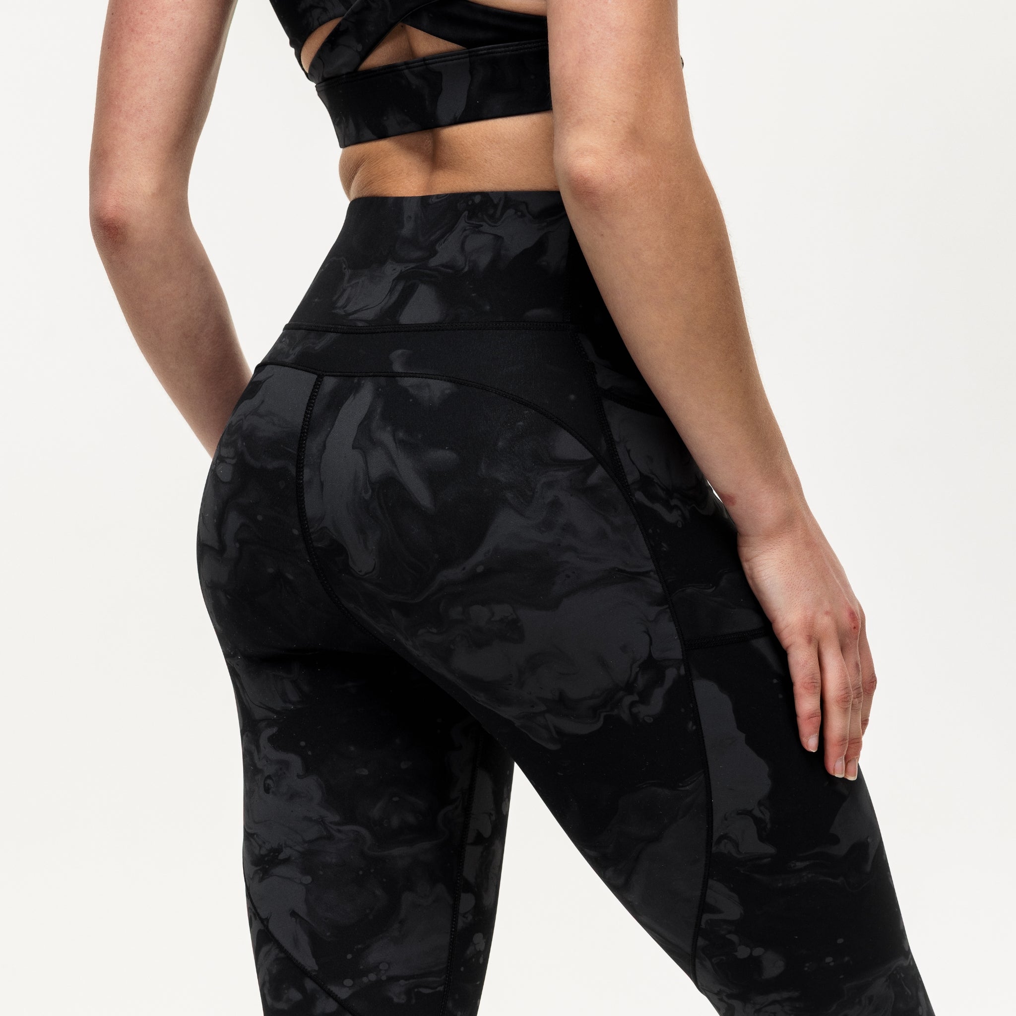 Power 7/8 Training Leggings - Slate Marble