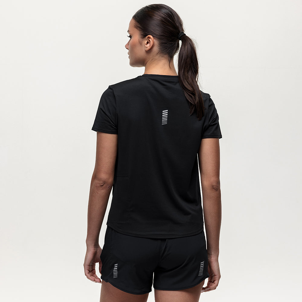 Run Tempo Pocket Tee - Black Onyx