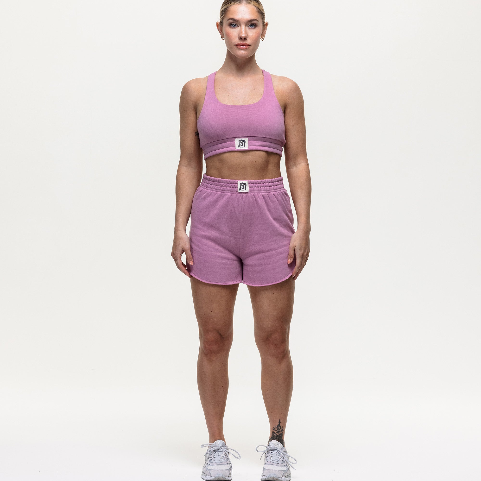 Timeout Sweatshirt Bralette - Vintage Orchid