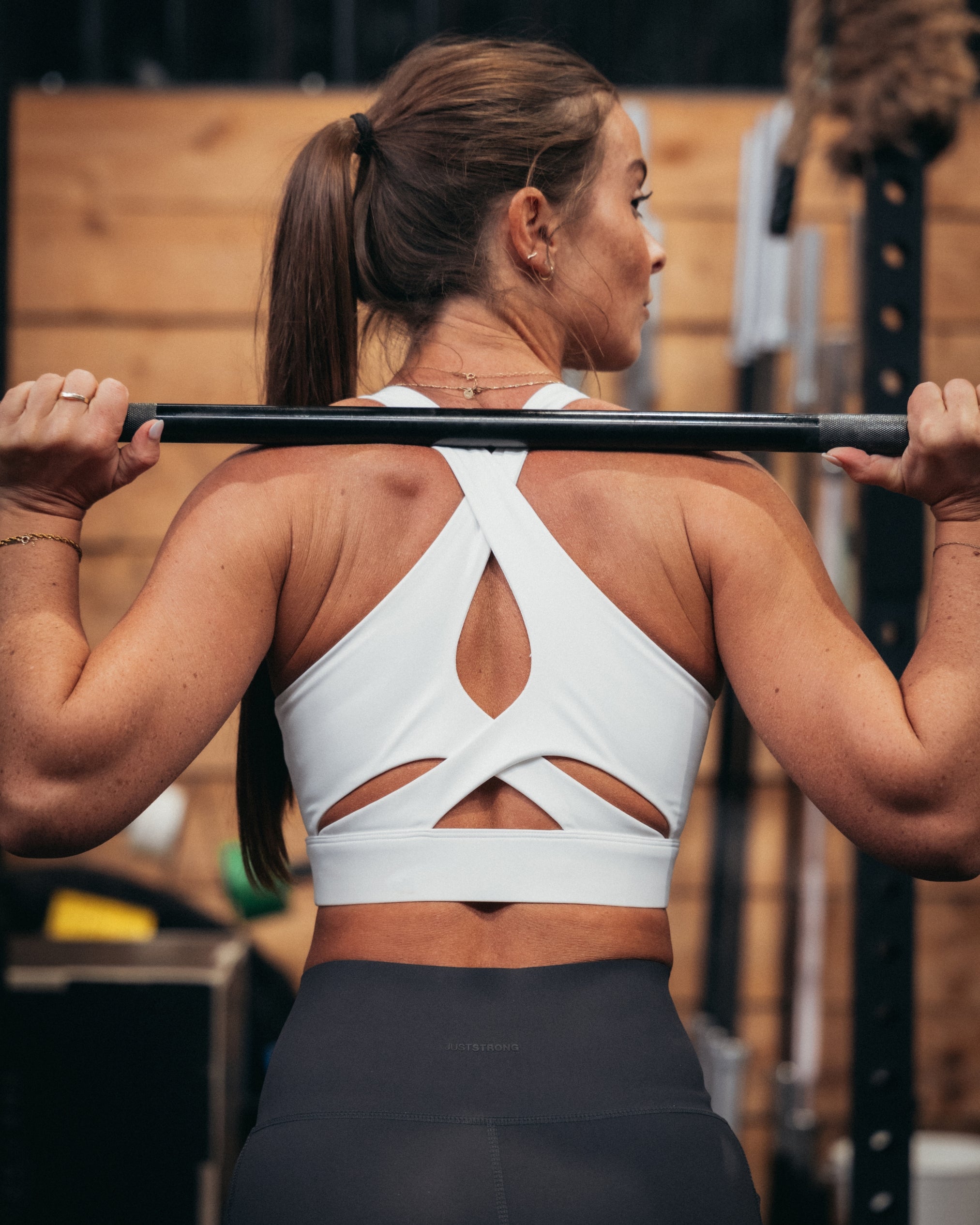 Flex Medium Support Bra - White