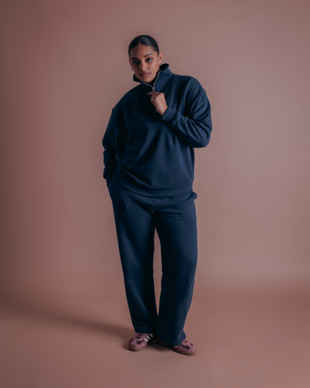 The Classic Quarter Zip - Navy