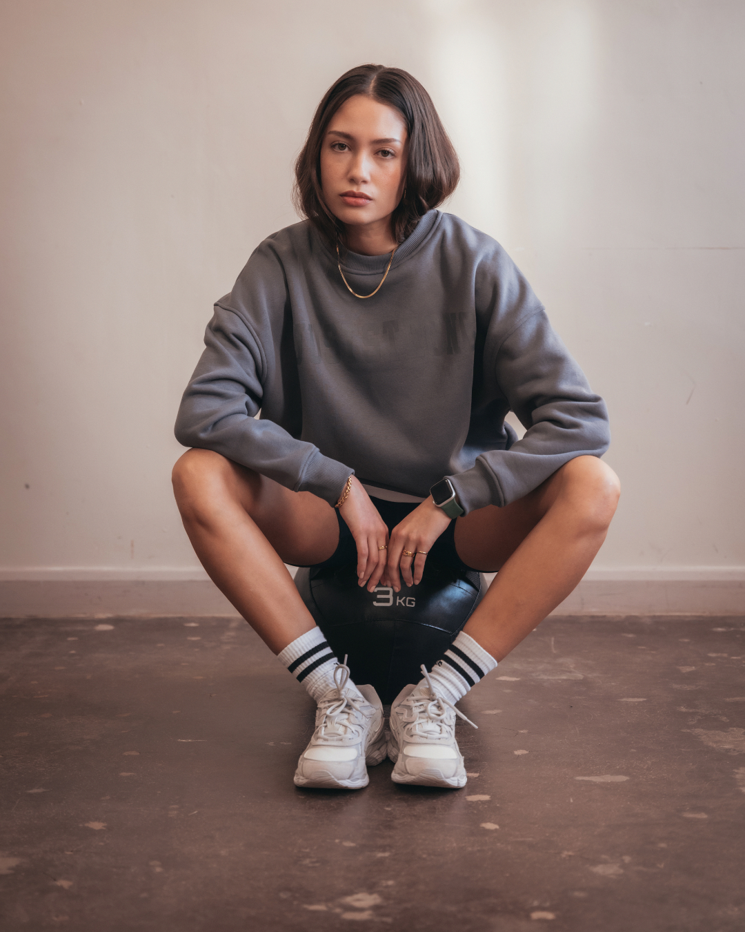 Essentials Oversized Crew - Graphite