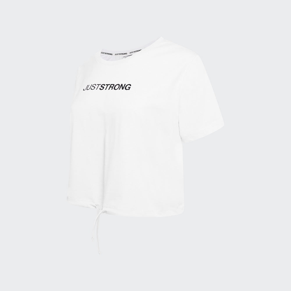 Everyday Drawstring Tee - Ivory White