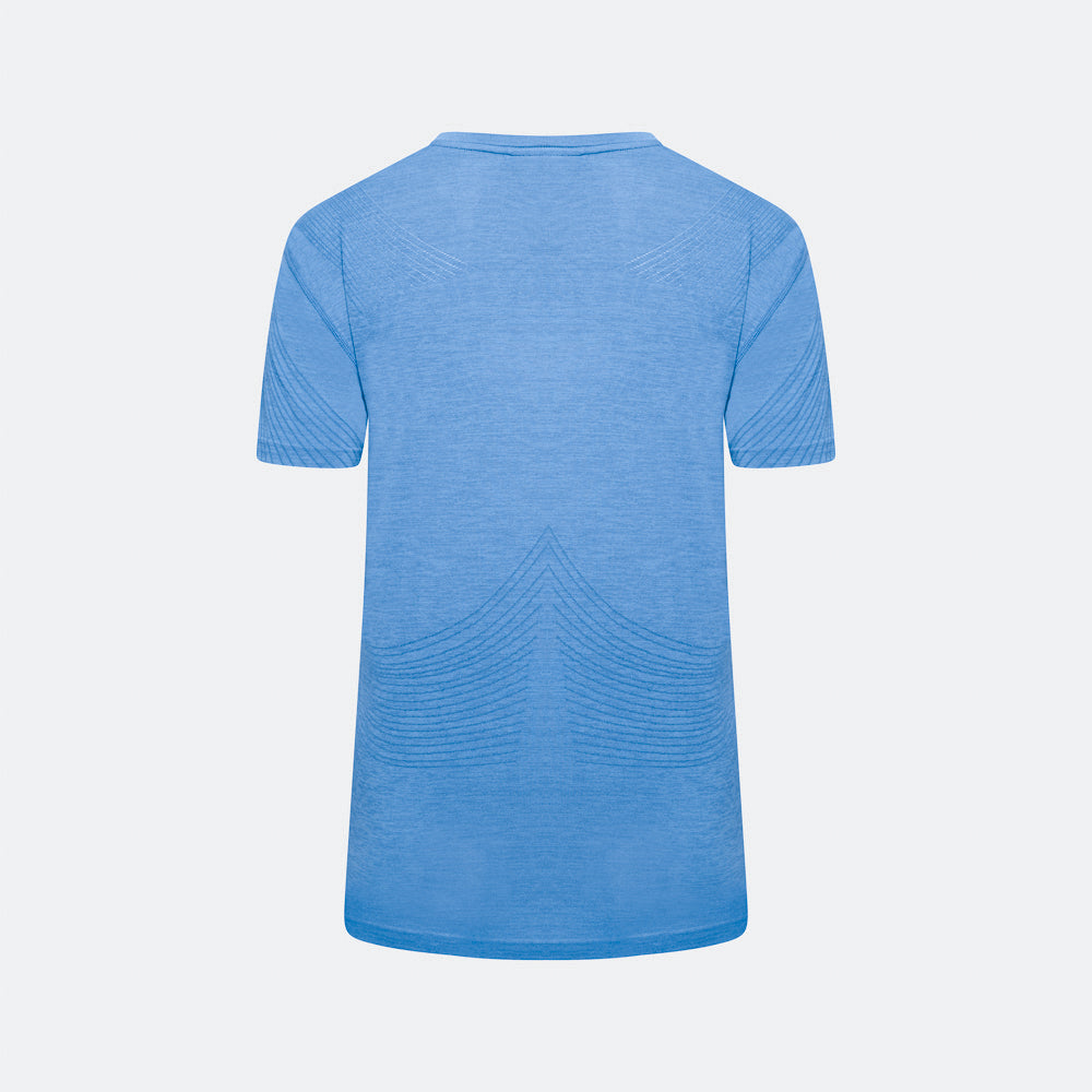 Laser Seamless Workout Tee - Royal Blue