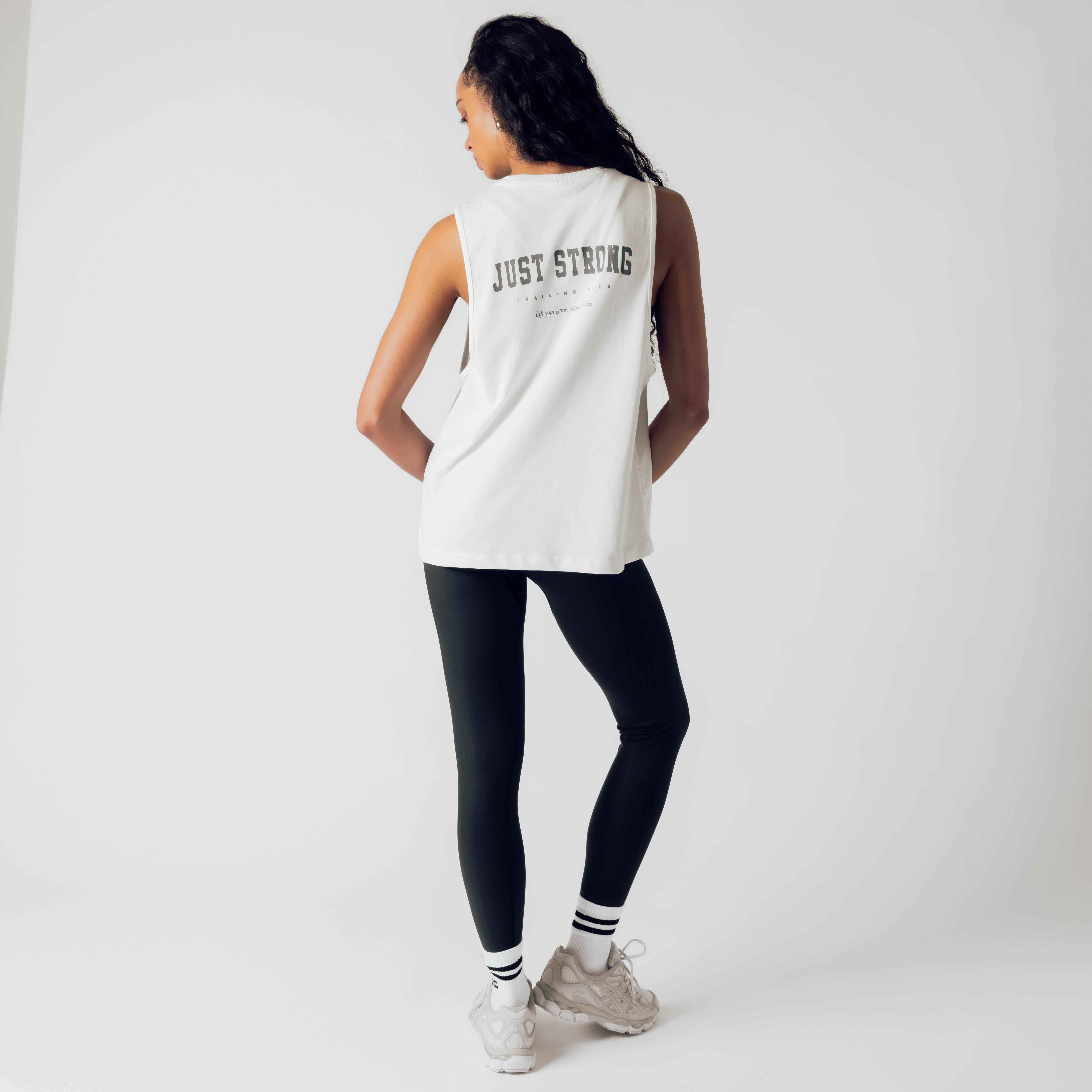 Training Club Drop Arm Tank - Off White